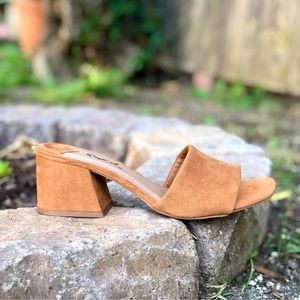 Suede Slide Mules